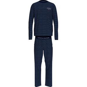 Tommy Hilfiger heren pyjama set, donkerblauw fijn gestreept