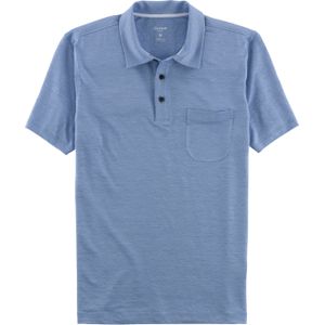 OLYMP Casual modern fit polo, ozonblauw -  Maat: L