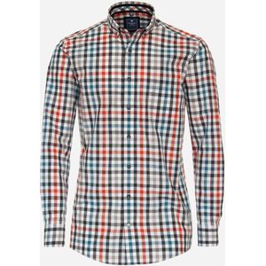 3 voor 99 | Redmond comfort fit overhemd, popeline, zwart geruit