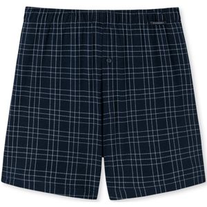 SCHIESSER Fine Interlock boxer (1-pack), heren boxershort fijne interlock met patroon nachtblauw/wit