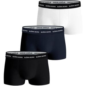 Bjorn Borg Cotton Stretch trunks, heren boxers korte pijp (3-pack), multicolor -  Maat: XL