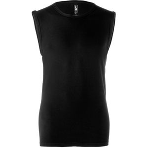 RJ Bodywear, mouwloos T-shirt O-hals, zwart (stretch) -  Maat: S