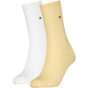 Tommy Hilfiger Sock Casual (2-pack), dames sokken, geel