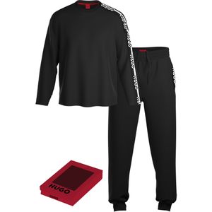HUGO Long Set, heren lounge set, zwart