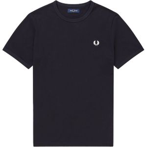 Fred Perry Ringer regular fit T-shirt M3519, korte mouw O-hals, blauw