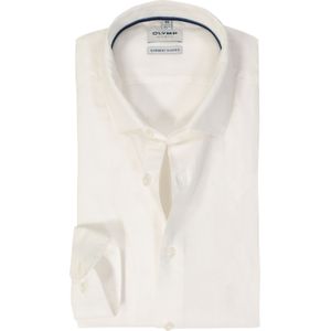 OLYMP Level 5 body fit overhemd, structuur, wit