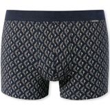 SCHIESSER Fine Interlock boxer (1-pack), heren short fijn gedessineerd bruin-grijs -  Maat: 3XL