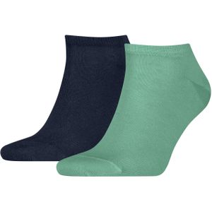 Tommy Hilfiger Sneaker (2-pack), heren enkelsokken, zeegroen