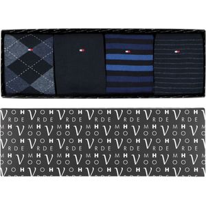Cadeaubox Tommy Perfect Blue Box; 8 paar Tommy Hilfiger sokken blauw