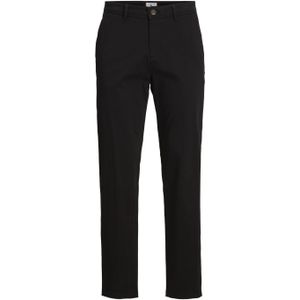 JACK & JONES Kane Bowie Black loose fit, heren chino, zwart -  Maat: 38/36