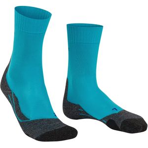 FALKE TK2 Explore Cool dames trekking sokken, blauw (peacock blue) -  Maat: 35-36