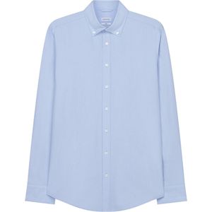 Seidensticker slim fit overhemd, Oxford, blauw 44