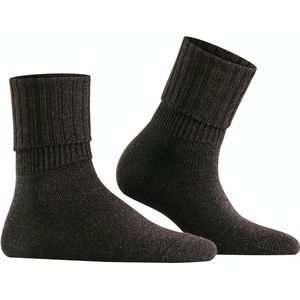 FALKE Striggings Rib damessokken, antraciet grijs (anthra.mel)
