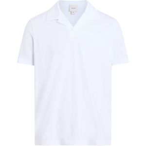 Calvin Klein Liquid Touch Slim Polo, heren poloshirt, wit