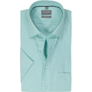 OLYMP comfort fit overhemd, korte mouw, structuur, mint groen