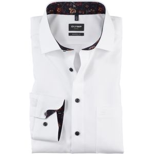OLYMP modern fit overhemd, popeline, wit