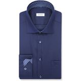 Seidensticker - Businessoverhemd - Donkerblauw - Regular 1/1 Kentkraag - Effen