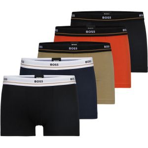 HUGO BOSS Essential trunks (5-pack), heren boxers kort, multicolor (set met verschillende kleuren) -  Maat: M