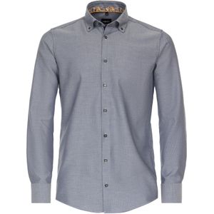 VENTI modern fit overhemd, dobby, blauw