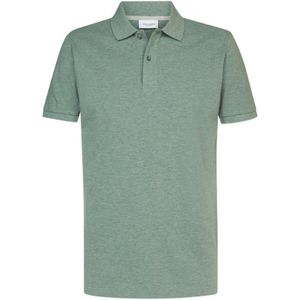 Profuomo slim fit heren polo, groen -  Maat: S