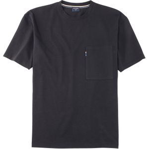 OLYMP Casual modern fit T-shirt, zwart -  Maat: 3XL