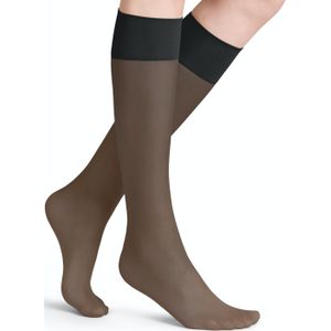 FALKE Pure Matt duurzaam mat transparant 20 Denier pantykousen dames zwart - Maat 35-38