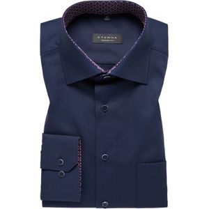 ETERNA comfort fit overhemd, Oxford, donkerblauw (contrast) 48