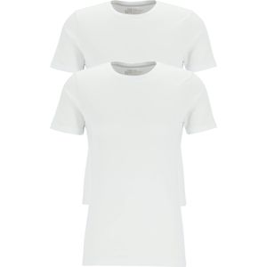 TEN CATE Basics men T-shirt (2-pack), heren T-shirts O-hals, wit -  Maat: M