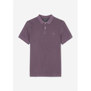 Marc O'Polo shaped fit polo, heren poloshirt, donkerpaars -  Maat: M