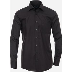 CASA MODA comfort fit overhemd, mouwlengte 72 cm, popeline, zwart 50