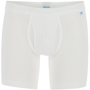 SCHIESSER Long Life Cotton shorts (1-pack), lang met gulp, wit