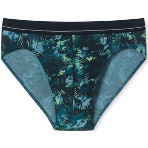 SCHIESSER Basic Micro slip (1-pack), heren rioslip micro kwaliteit gedessineerde jeans blauw - Maat: S