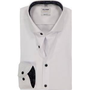 OLYMP - Level 5 - Body Fit Overhemd - Zilvergrijs - Strijkvriendelijk