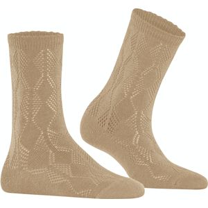 FALKE Argyle Vibe damessokken, beige (dune)