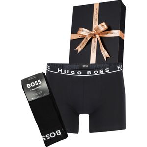 Heren cadeaubox: HUGO BOSS boxershort + 2-pack BOSS sokken zwart