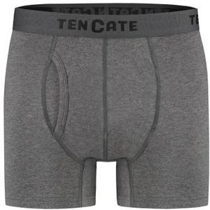 TEN CATE Basics men classic shorts met gulp (2-pack), heren boxers normale lengte, antraciet grijs melange -  Maat: M