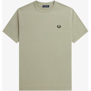 Fred Perry Ringer regular fit T-shirt M3519, korte mouw O-hals, Seagrass, groen -  Maat: S