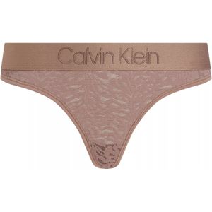 Calvin Klein dames thong (1-pack), string, bruin -  Maat: XL