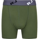 RJ Bodywear Pure Color boxer (1-pack), heren boxer lang, donkergroen -  Maat: S