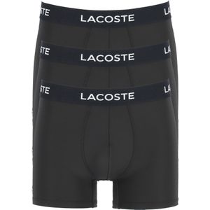 Lacoste Boxer Trunks (3-pack), heren boxers microfiber kort, zwart