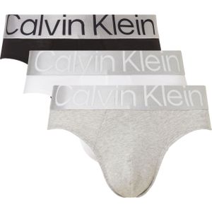 Calvin Klein Hipster Briefs (3-pack), heren slips, zwart, grijs en wit -  Maat: L