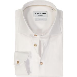 Ledub modern fit overhemd, popeline, wit