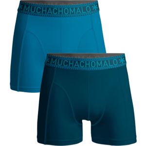 Muchachomalo boxershorts, heren boxers normale lengte (2-pack), Solid -  Maat: M