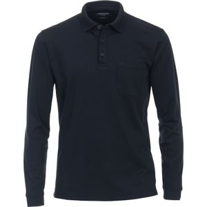 CASA MODA comfort fit polo lange mouw, blauw