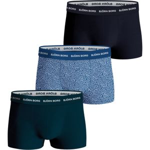 Bjorn Borg Cotton Stretch trunks, heren boxers korte pijp (3-pack), multicolor -  Maat: XL