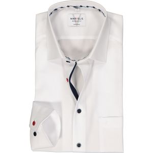 MARVELIS modern fit overhemd, mouwlengte 7, popeline, wit
