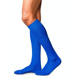 FALKE No. 13 Finest Piuma Cotton heren kniekousen, blauw (olympic)