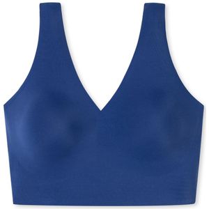 SCHIESSER Invisible Soft bralette (1-pack), dames bustier microvezel uitneembare pads marineblauw