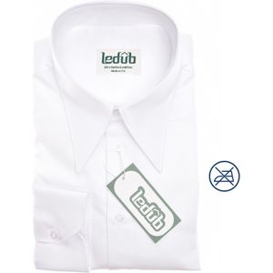 Ledub modern fit overhemd, popeline, wit