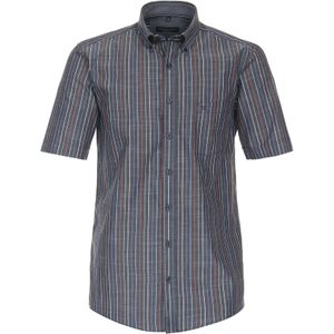 CASA MODA Sport comfort fit overhemd, korte mouw, chambray, blauw gestreept